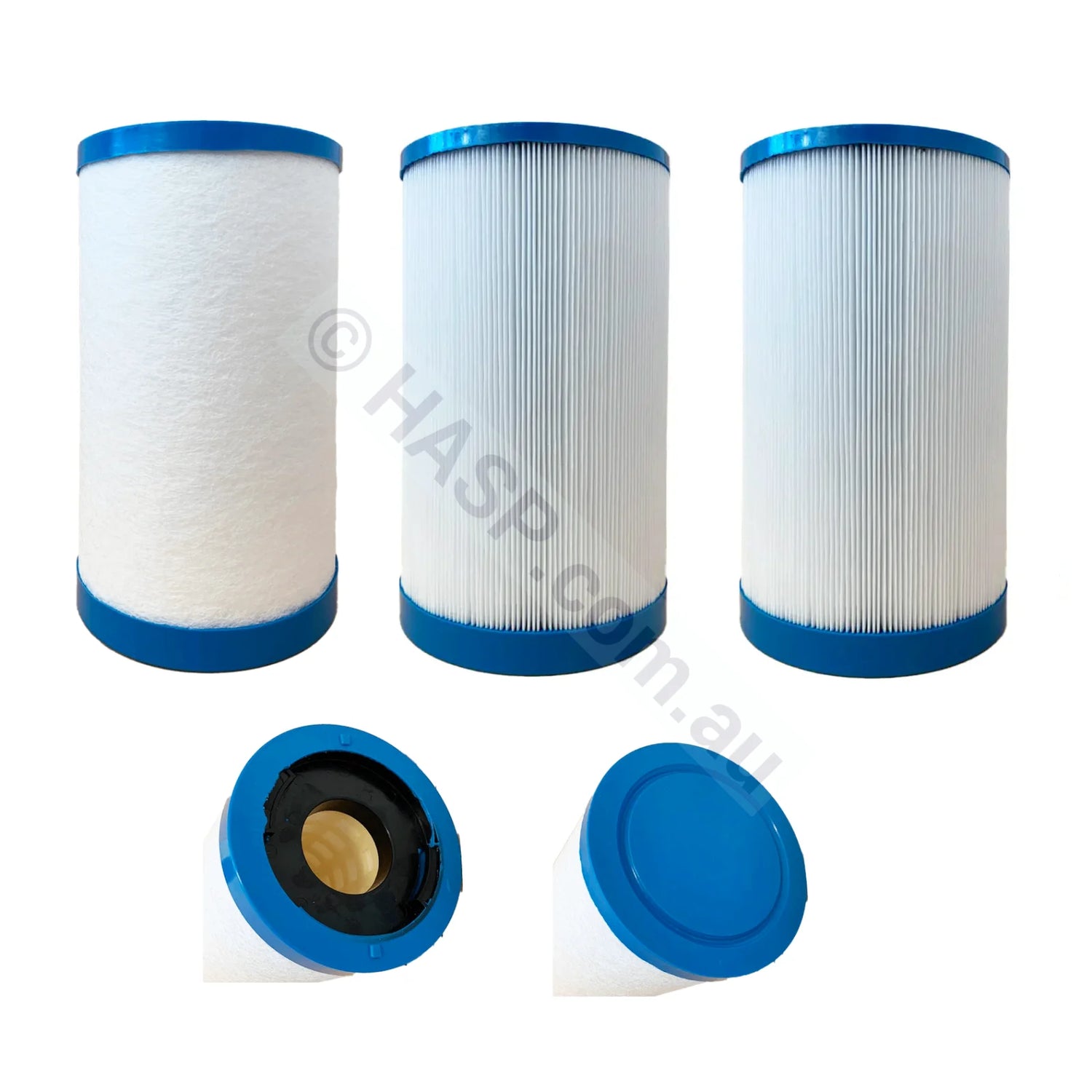 215Mm X 125Mm Vortex Vx 30 Filter Set Of 3 - Twist Lock Camlock 2X Pleated & 1X Disposable