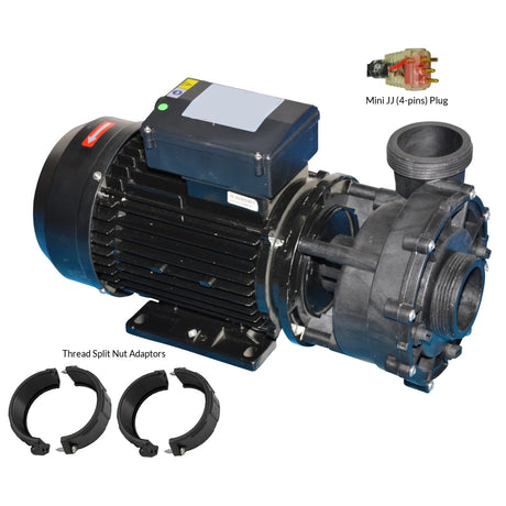 3.0 & 3.5 Hp Maxi-Flow Two Speed Spa Pump Replacement - Q6889 3Hp 2-Speed Mini Jj Plug See Notes
