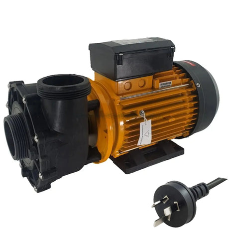 3.0Hp 1-Speed - Davey Spaquip Qb3001 2200W Spa Jet Booster Pump 50Mm Coarse (Black Unions Does Not
