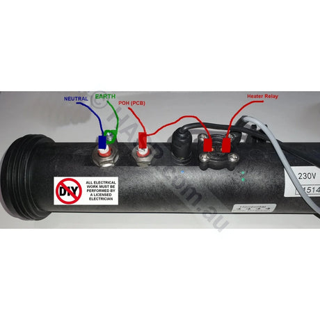 Davey Spaquip Spa Power 600/601/800 Heater Element Tube Assembly - 1.5kW/2.0kW/3.0kW- SP600 / SP601 - Heater and Spa Parts