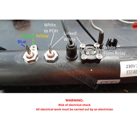 3.0kW Davey Spaquip Spa Power 600 601 800 Heater Element Tube Assembly Heaters