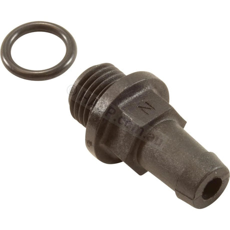 Davey QB or LX LP/WP 3/8" Barbed Air Bleed Plug and Oring - Heater and Spa Parts
