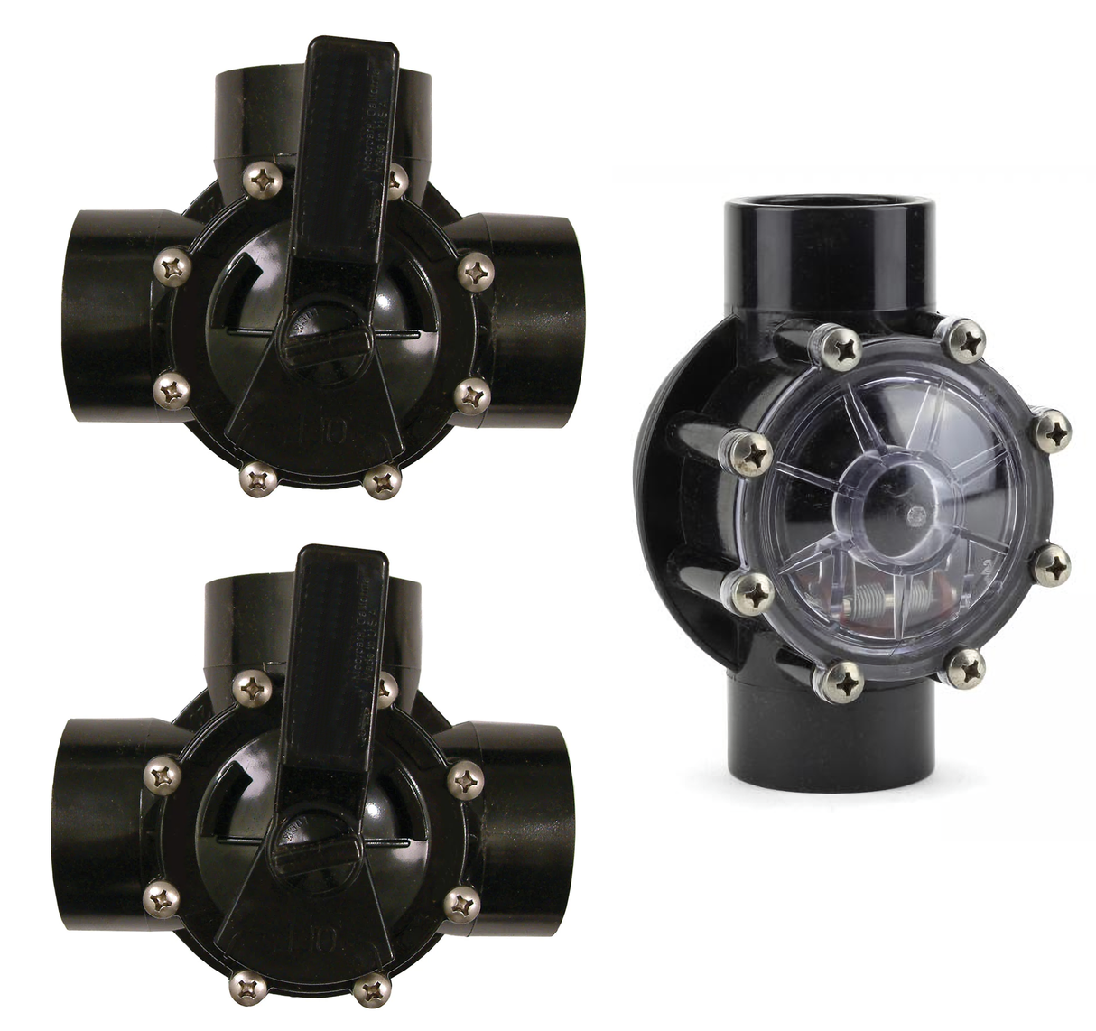 Heat Pump 3-Way Valve Installation Kits Kit For 40Mm Pressure Pvc (~48Mm Od) Pool & Spa