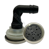 Edgetec O2 Air Injector - Graphite Grey w Stainless Steel Escutcheon - 33.5mm - Obsolete (No Longer Available) - Pool &