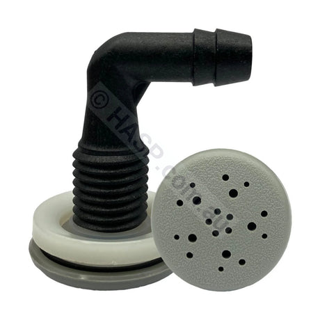 Edgetec O2 Grey Air Injector - 33mm - Gray - Pool & Spa
