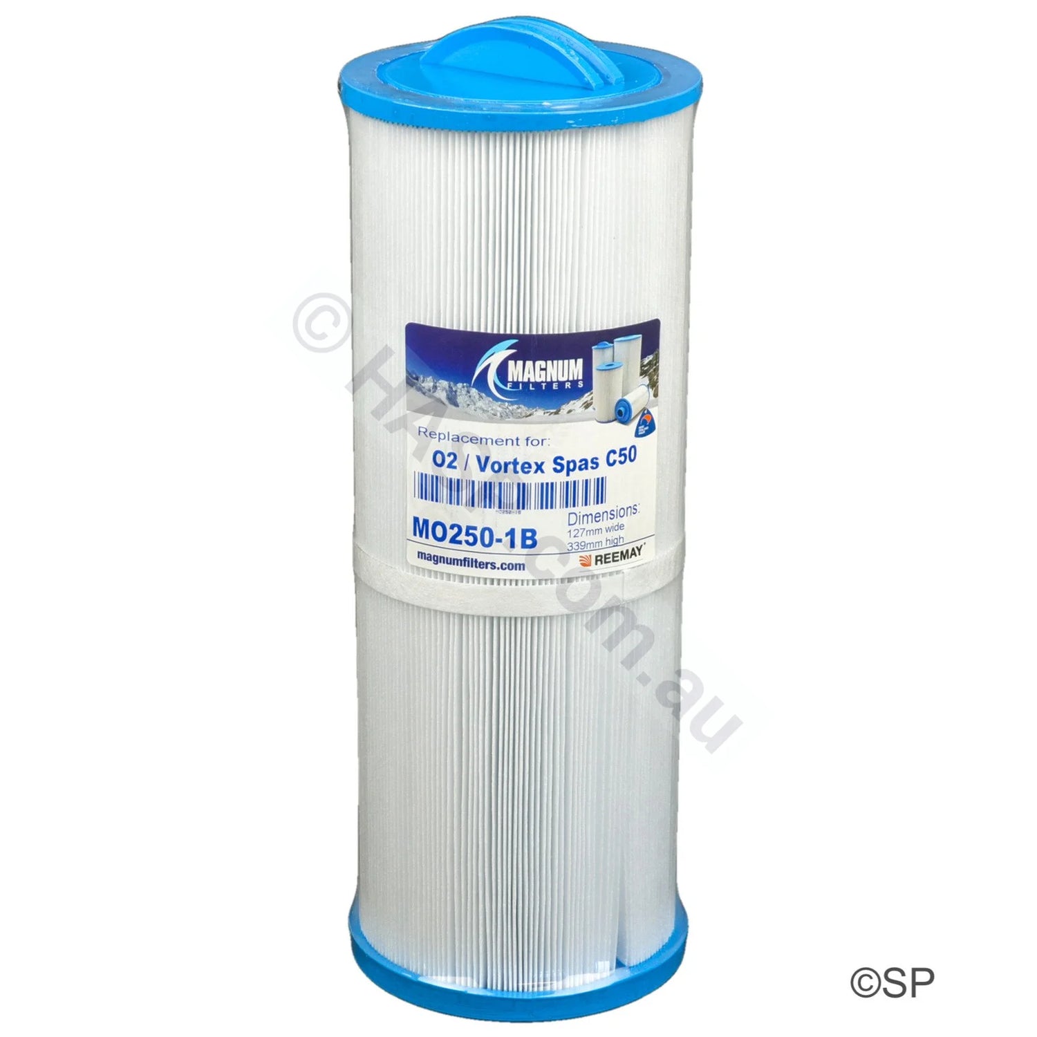 340mm x 128mm Maax, Oasis, Vortex, O2, Escape, Rising Dragon Cartridge Filter Replacement - Heater and Spa Parts