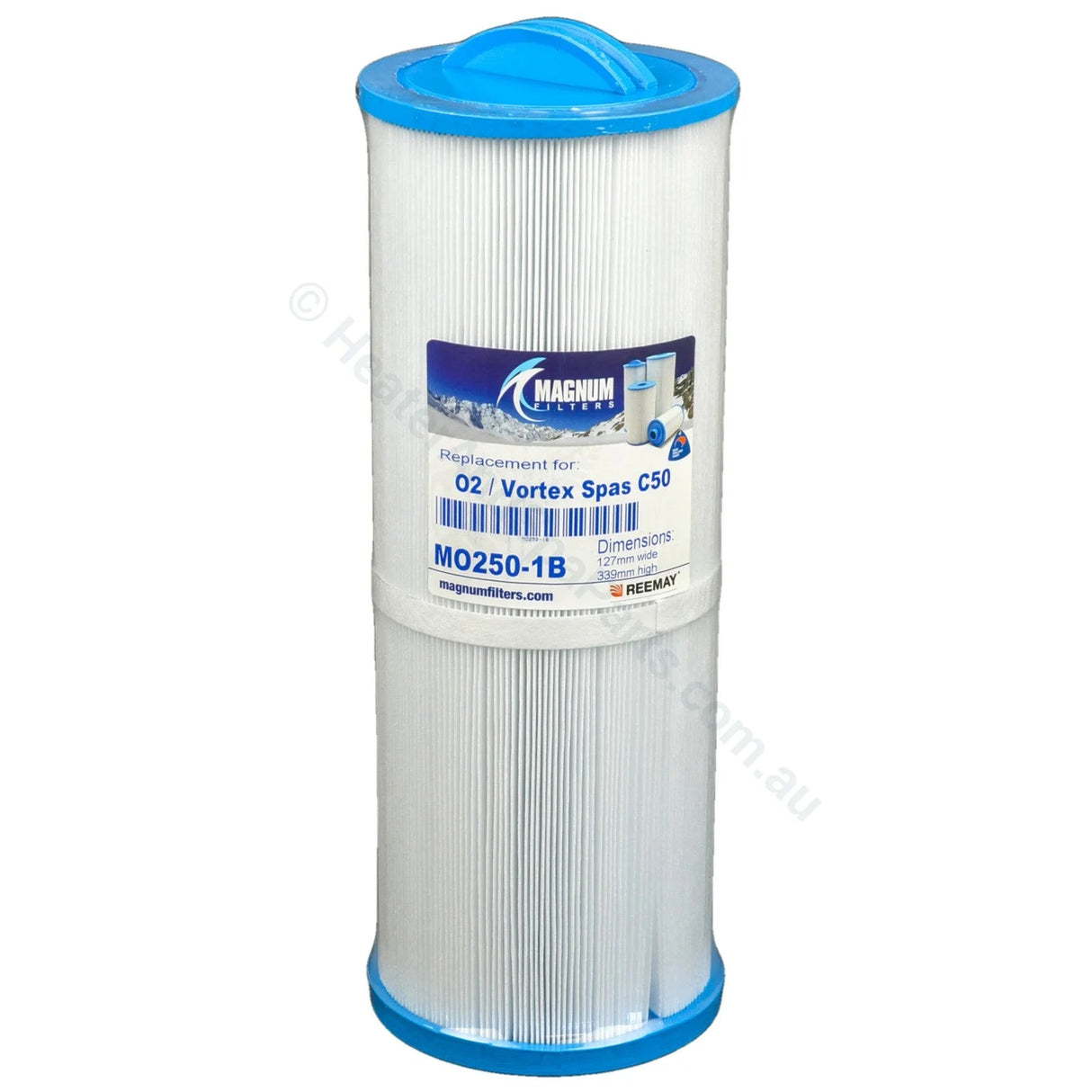 340mm x 128mm Maax, Oasis, Vortex, O2, Escape, Rising Dragon Cartridge Filter Replacement - Heater and Spa Parts