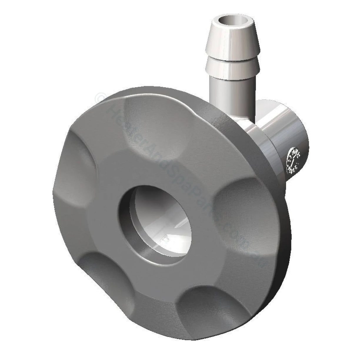 50mm Edgetec Mini Ozone Jet - Textured Scallops - Grey - Heater and Spa Parts