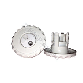 66mm Waterway Adjustable Mini Jet - Twin Pulse Roto - White - Heater and Spa Parts
