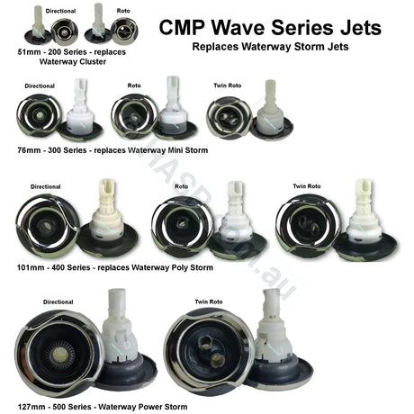 76mm CMP Wave 300 3’’ Typhoon Jet - Directional Pool & Spa