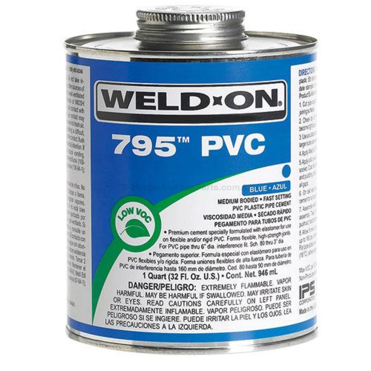 795 IPS Weld-on Pool 'R Spa Glue - 473mL - Clear - Heater and Spa Parts