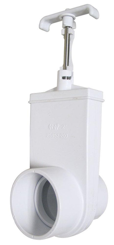 Spigot / Socket - 2" / 50mm Gate Valve - Sliding Push & Pull - CMP Magic Plastics - Heater and Spa Parts