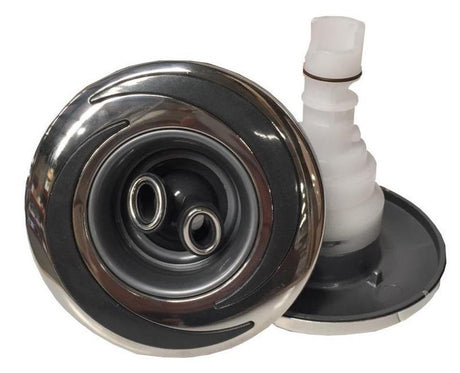 CMP SQR 4.5" Spa Jet - Halo Face - Twin Roto - 116mm - Sapphire - Heater and Spa Parts