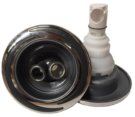 CMP SQR 5" Spa Jet - Halo Face - Twin Roto - 127mm - Sapphire - Heater and Spa Parts