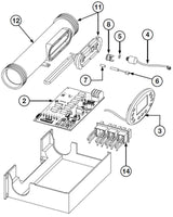 Davey Spaquip Spa Power 600/601/800 Heater Element Tube Assembly - 1.5kW/2.0kW/3.0kW- SP600 / SP601 - Heater and Spa Parts