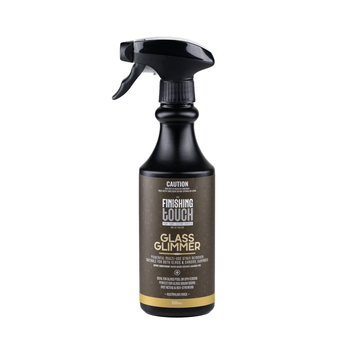 The Finishing Touch Glass Glimmer - Calcium, Scale & Rust Remover for Glass & Chrome - 500ml