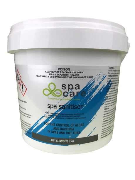 SpaCare Spa Sanitizer 2kg - Lithium Hypochlorite Replacement - Heater and Spa Parts