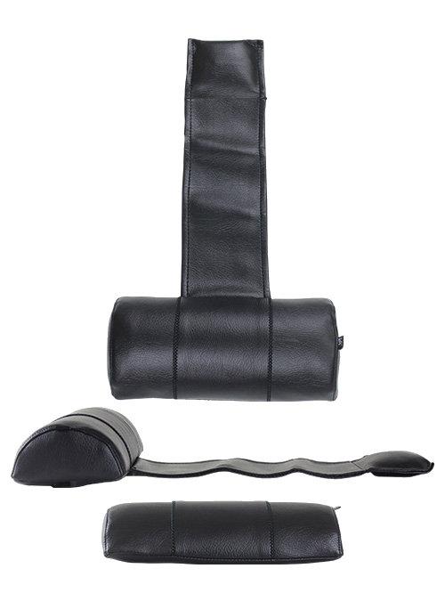 Universal Spa Headrest Pillow - Black Vinyl - Luxury - Heater and Spa Parts