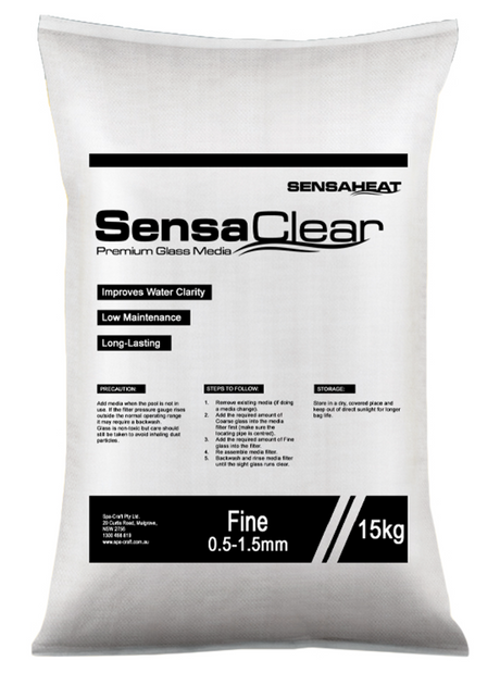 15Kg Glass Filter Media - Coarse & Fine Grades Sensaclear