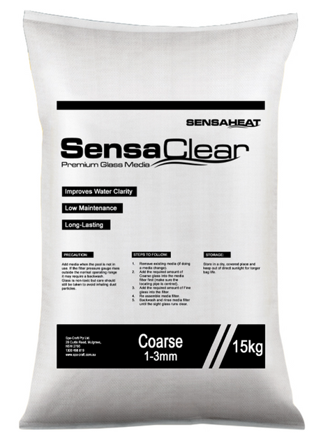 15Kg Glass Filter Media - Coarse & Fine Grades Sensaclear