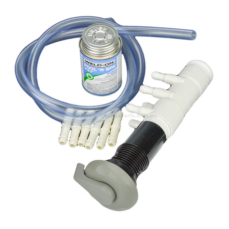 Air Control Kits - For Spas Gray / 6 Ports
