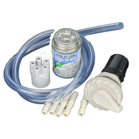 Air Control Kits - For Spas White / 3-5 Ports