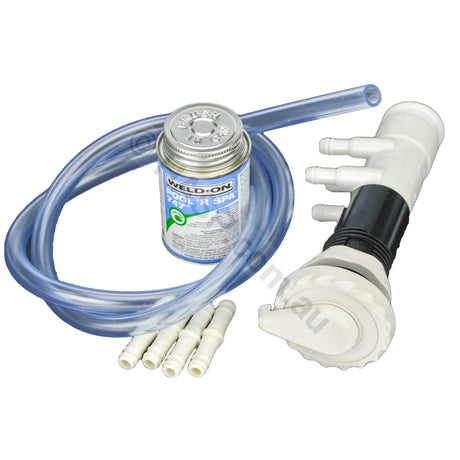 Air Control Kits - For Spas White / 4 Ports