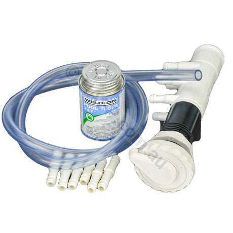 Air Control Kits - For Spas White / 6 Ports