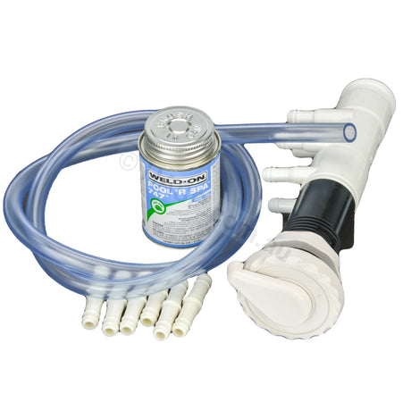 Air Control Kits - For Spas White / 6 Ports