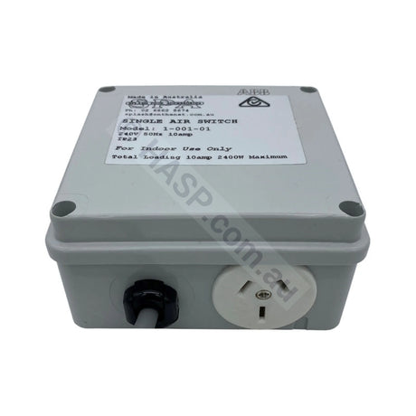 Air Switch Box Single Outlet 10amp