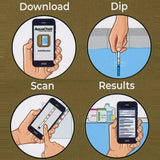Aquachek Select Connect 7 In 1 Test Strip Kit - Used With Smart Phone App