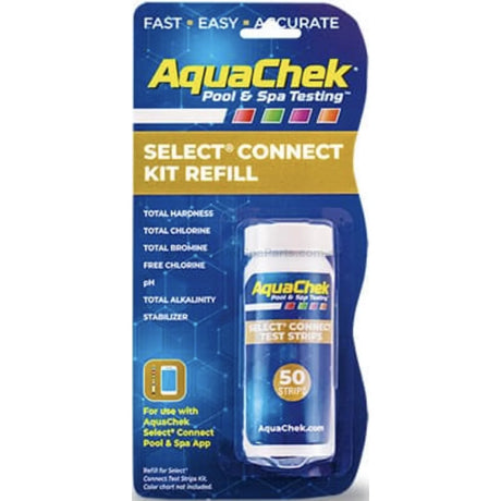Aquachek Select Connect 7 In 1 Test Strip Kit - Used With Smart Phone App Refill No Colour Chart