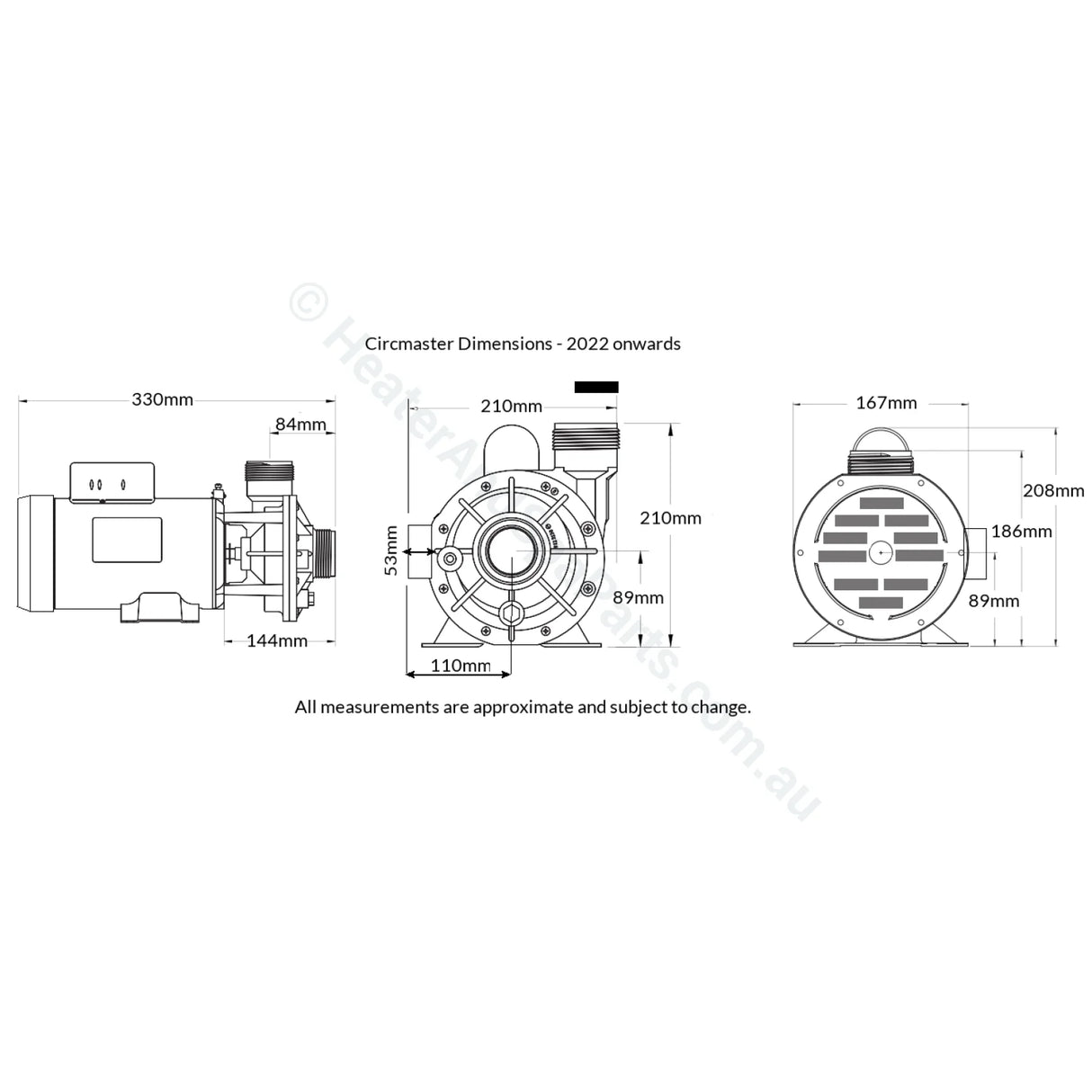 Aquaflo Circ-Master Hp - 1/15Th Cmcp Cmhp Spa Circulation Pump Emerson Circmaster / Filtration Pumps