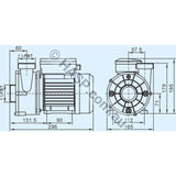 SXC35 Spa Circulation Pump - 3-Pin AU plug configuration
