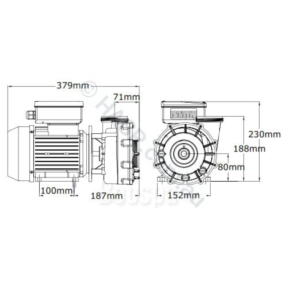 Aquaflo Xp2E Spa Jet Booster Pumps - 3Hp / 4.2Hp