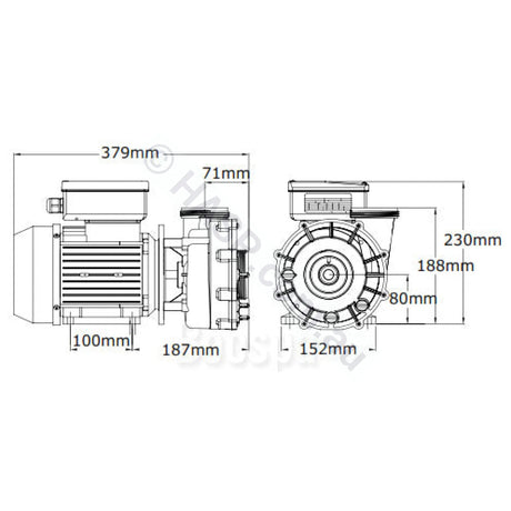 Aquaflo Xp2E Spa Jet Booster Pumps - 3Hp / 4.2Hp