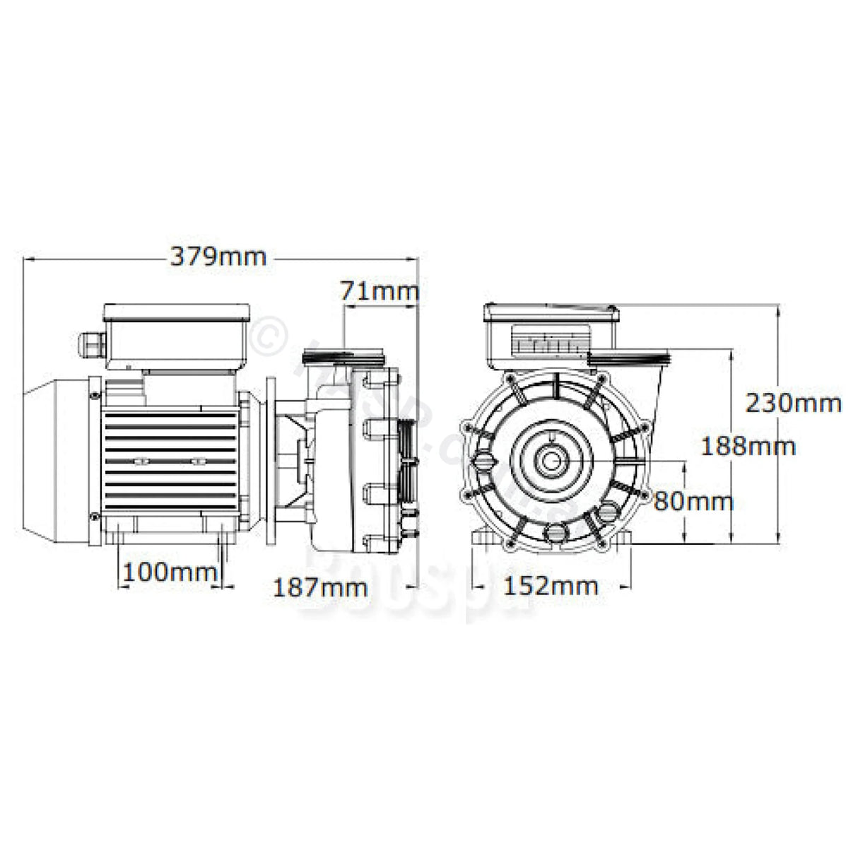 Aquaflo Xp2E Spa Jet Booster Pumps - 3Hp / 4.2Hp