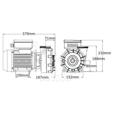 Aquaflo Xp2E Spa Jet Booster Pumps - 3Hp / 4.2Hp