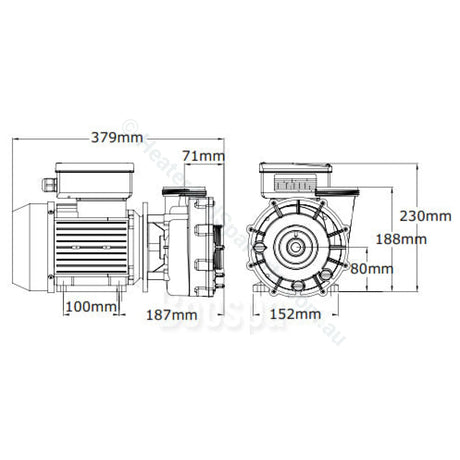 Aquaflo Xp2E Spa Jet Booster Pumps - 3Hp / 4.2Hp