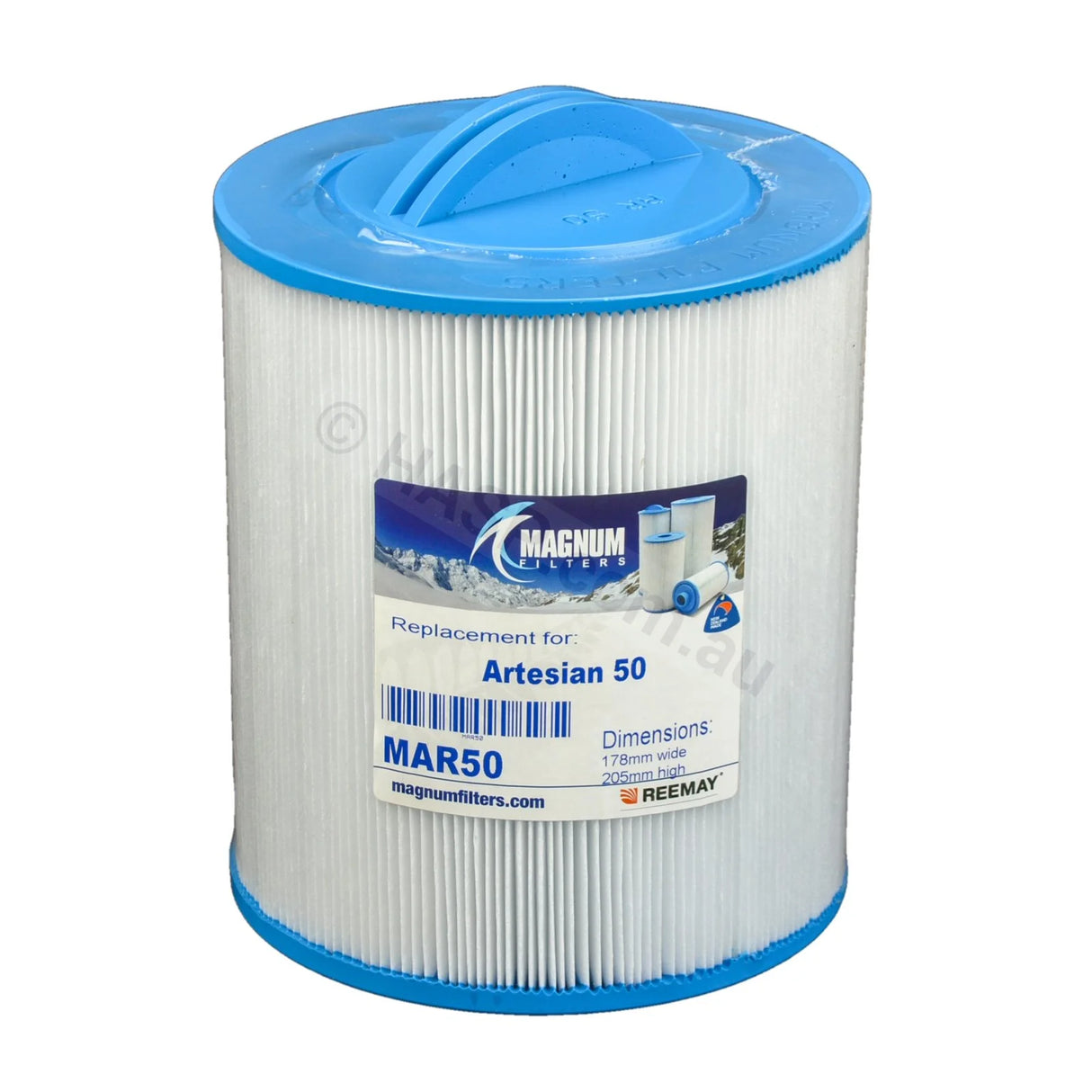 205mm Artesian Spas C50 Pleated Filter Cartridge - 50 sqft - PAS50SV 109518 - Heater and Spa Parts