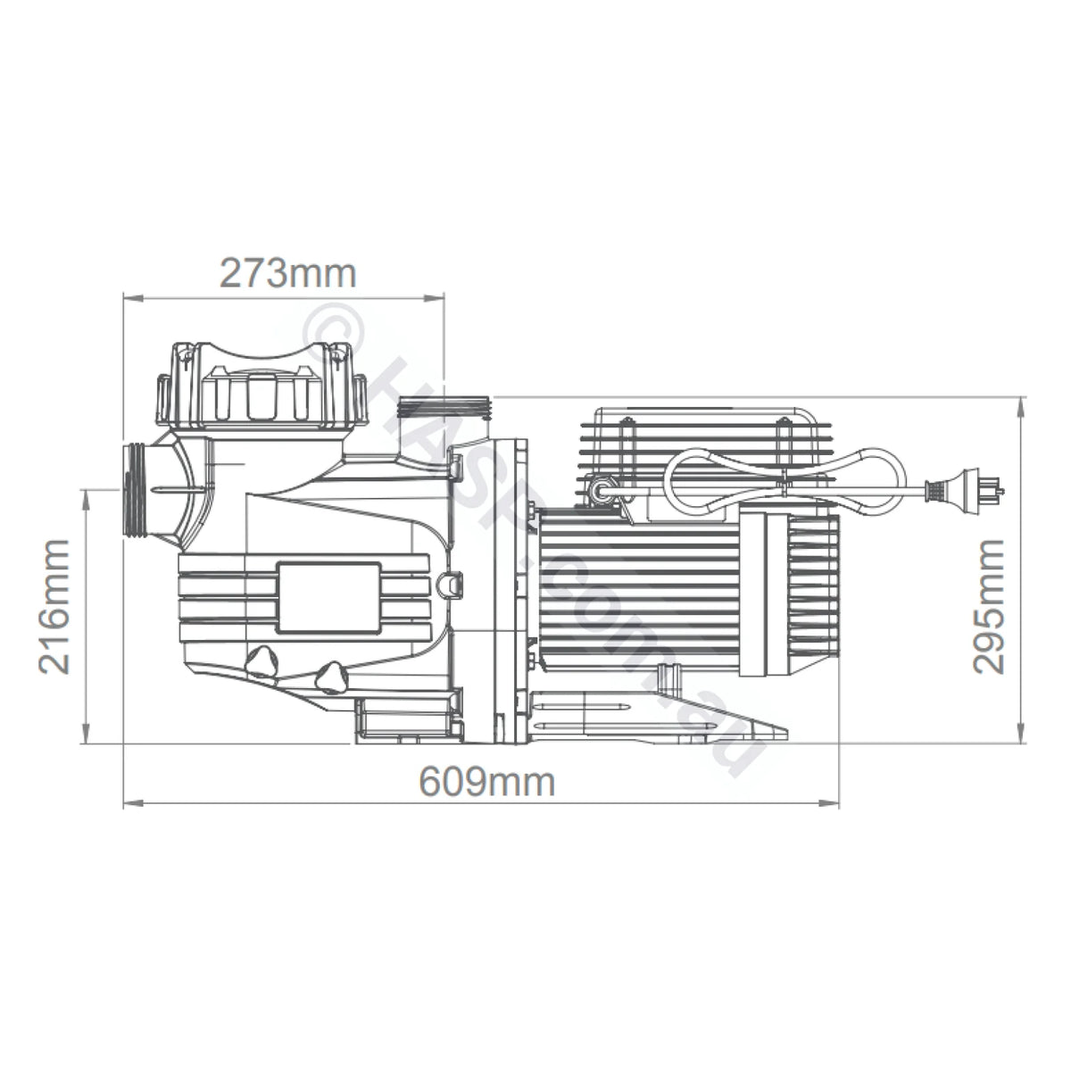 Astralpool Hurlcon CTX 280 Pool & Spa Pumps Replaces CX 240 TX 1.0hp Circulation / Filtration Pumps