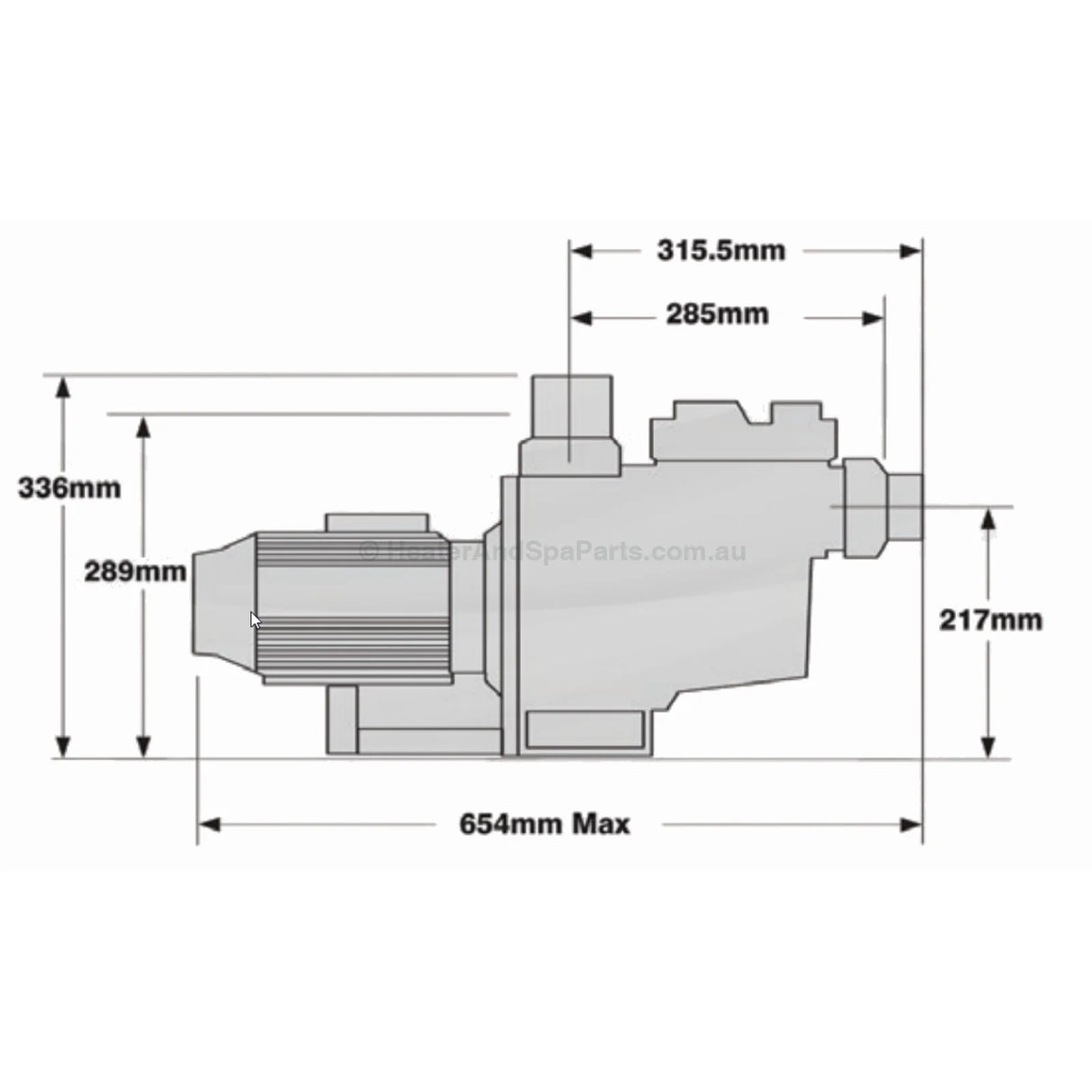 Astralpool E-Series Pumps - E140 / E170 / E230 - Heater and Spa Parts