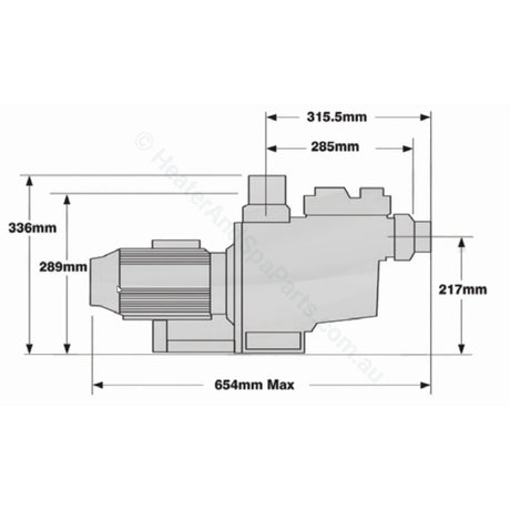 Astralpool E-Series Pumps - E140 / E170 / E230 - Heater and Spa Parts