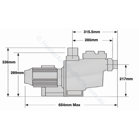 Astralpool E-Series Pumps - E140 / E170 / E230 - Heater and Spa Parts