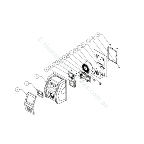 Astralpool E25 & E35 Main Power PCB for Salt Chlorinators - Heater and Spa Parts