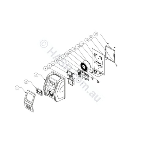 Astralpool E25 & E35 Main Power PCB for Salt Chlorinators - Heater and Spa Parts