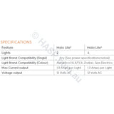 Astralpool Halo Lite 2 and Halo Lite 4