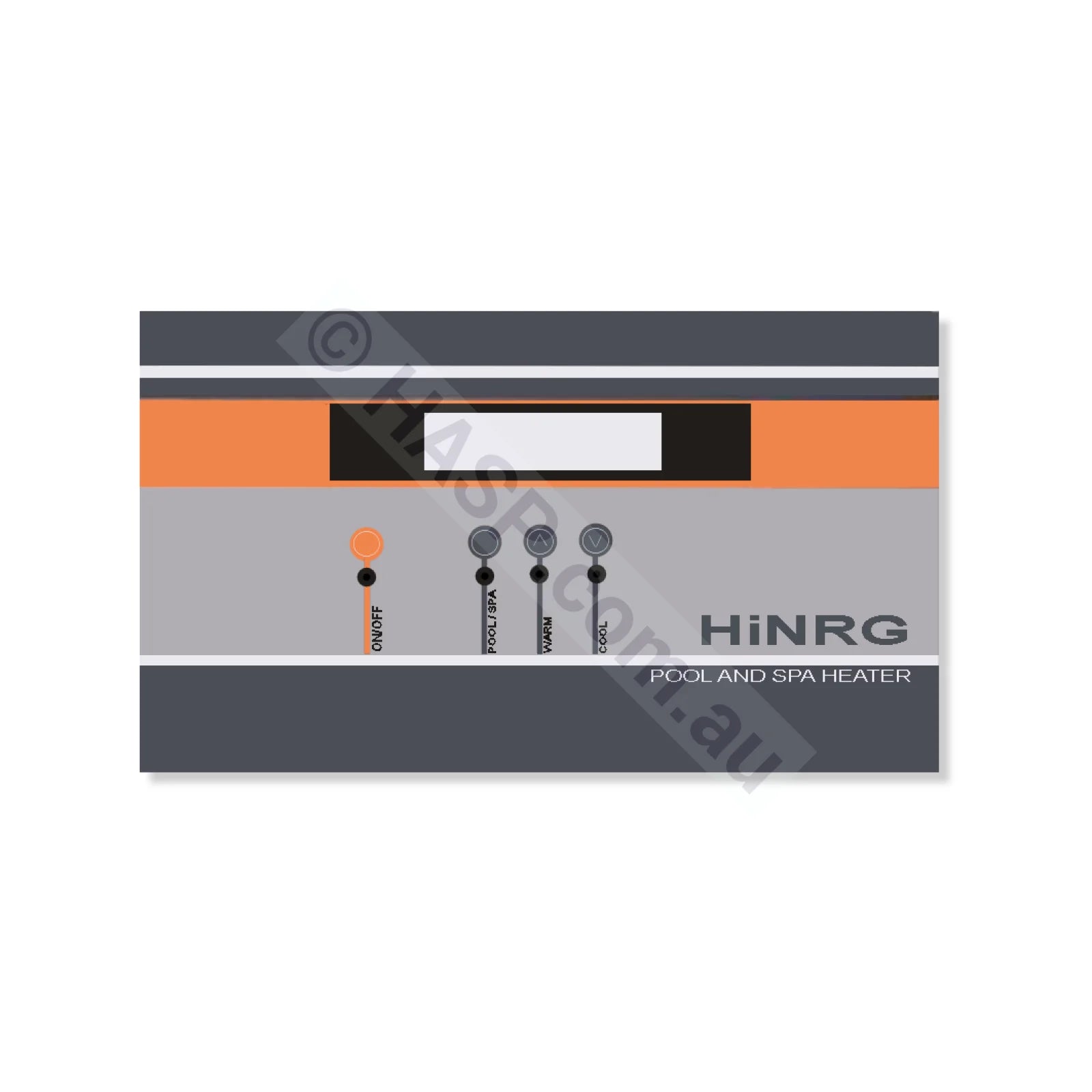 Astralpool HiNRG Front Label Decal Overlay Sticker - Heater and Spa Parts