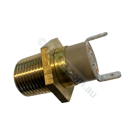 Astralpool / Hurlcon Heater Hi-Limit Switch - 52°C - Outlet - F2 Errors 52-55° Threaded - OEM w/ Brass Plug gas heater