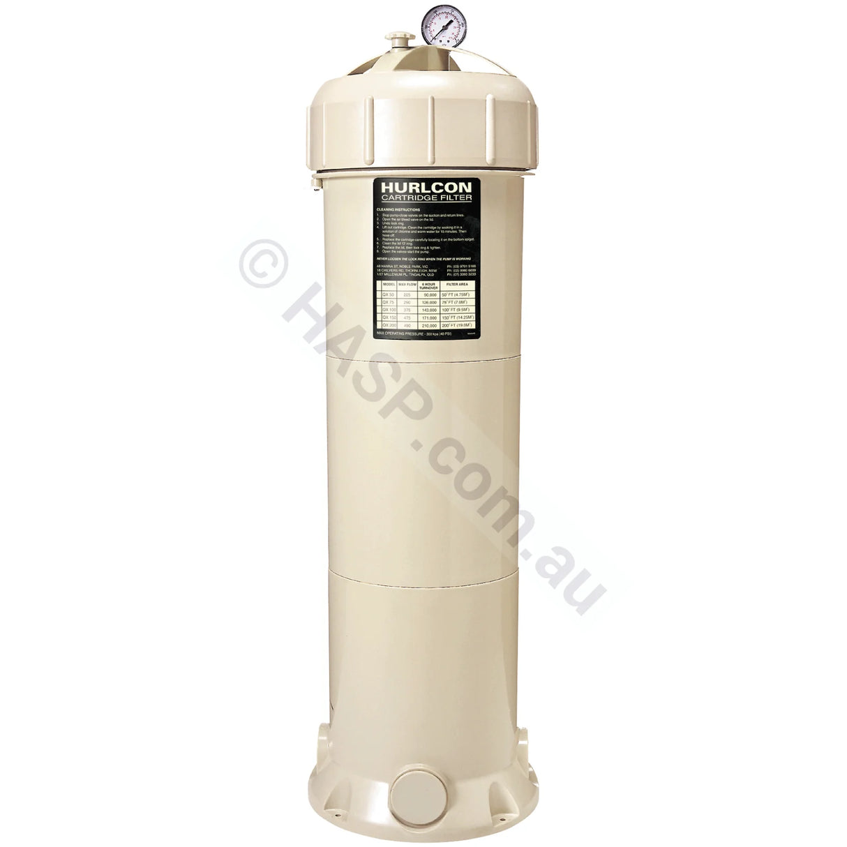 Hurlcon Qx Cartridge Filters - Qx50 Qx75 Qx100 Qx150 Qx200 And Spare Parts